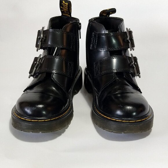 Dr.Martens Devon Bex J Boots Shoes Star Buckles Size 13 US zipper - Picture 2 of 5